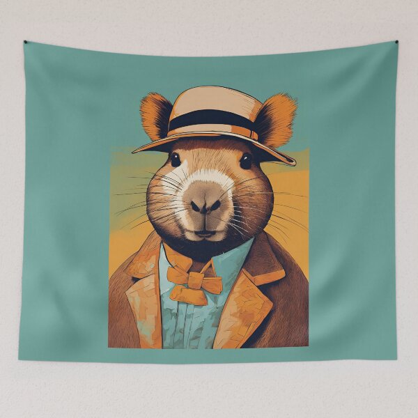 Item preview, IKON CAPYBARA JAZZ , CAPYBARA, JAZZ designed and sold by GOLDENGARDENART.