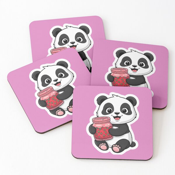 Item preview, Panda having Strawberry Jam| Berry Spreadable Delight | Gobble Gala  designed and sold by Kids GobbleGala.