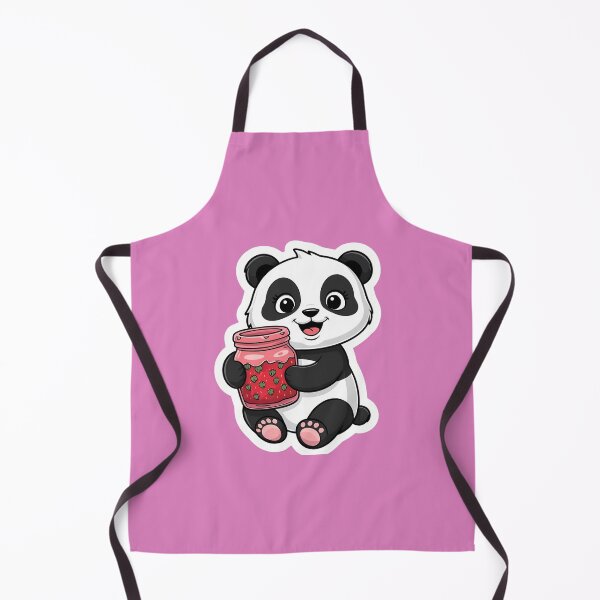 Artikelvorschau, Panda isst Erdbeermarmelade | Beeriger Streichgenuss | Gobble Gala entworfen und verkauft von Kids GobbleGala.