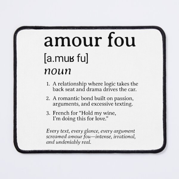 Item preview, Dictionary: Amour Fou (I) designed and sold by nature. electrified..