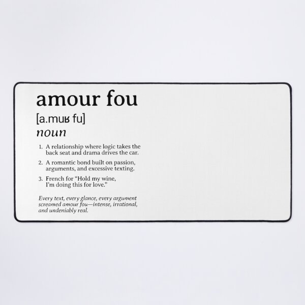 Item preview, Dictionary: Amour Fou (I) designed and sold by nature. electrified..