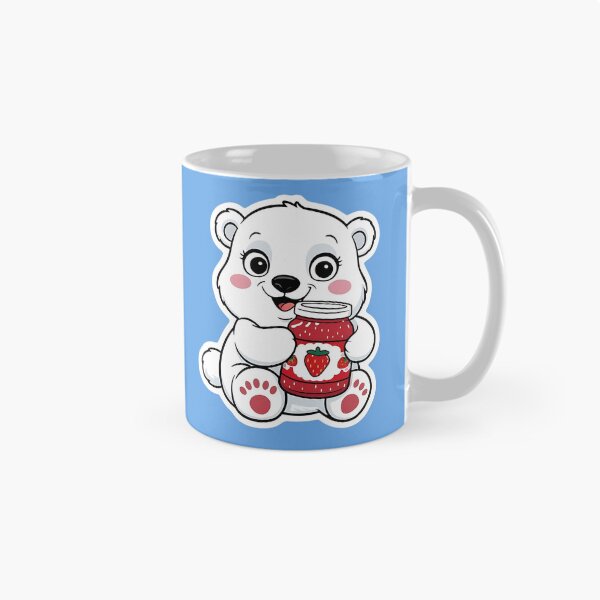 Item preview, Polar Bear having Strawberry Jam| Berry Spreadable Delight | Gobble Gala  designed and sold by Kids GobbleGala.