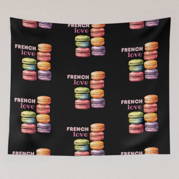 Item preview, French Love, Sweet Colorful Macarons, Rainnbow Macarons, Baking Lovers, Cake Maker designed and sold by KolorellaS.