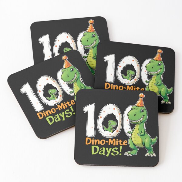 Item preview, 100 Dino-Mite Days Funny Dinosaur Celebration Design designed and sold by Vago.