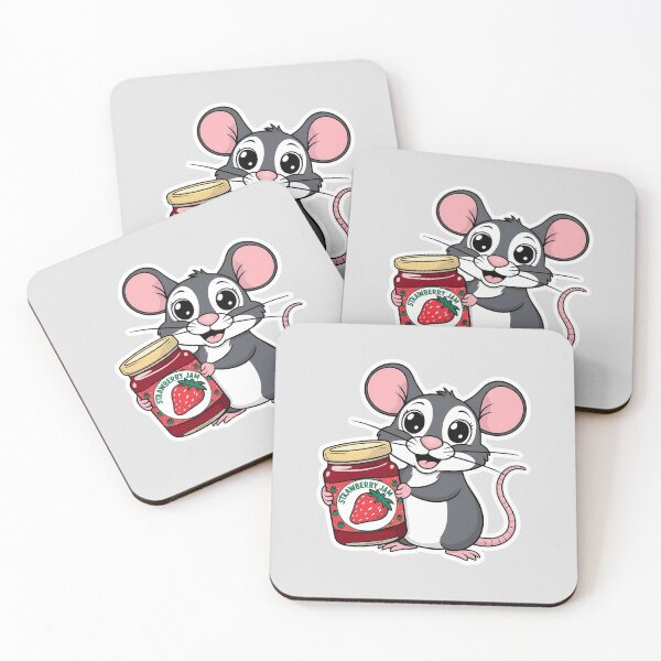 Item preview, Rat having Strawberry Jam| Berry Spreadable Delight | Gobble Gala  designed and sold by Kids GobbleGala.