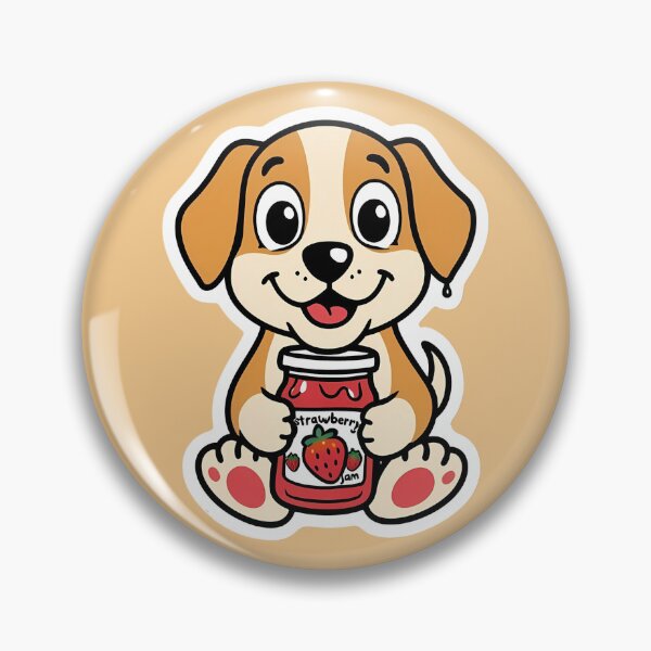 Artikelvorschau, Hund isst Erdbeermarmelade | Beeriger Streichgenuss | Gobble Gala entworfen und verkauft von Kids GobbleGala.