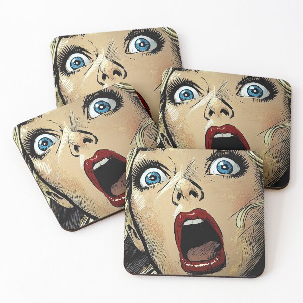 Item preview, Dramatic Horror Pop Art - Gothic Expression Wall Art designed and sold by Very Peculiar.