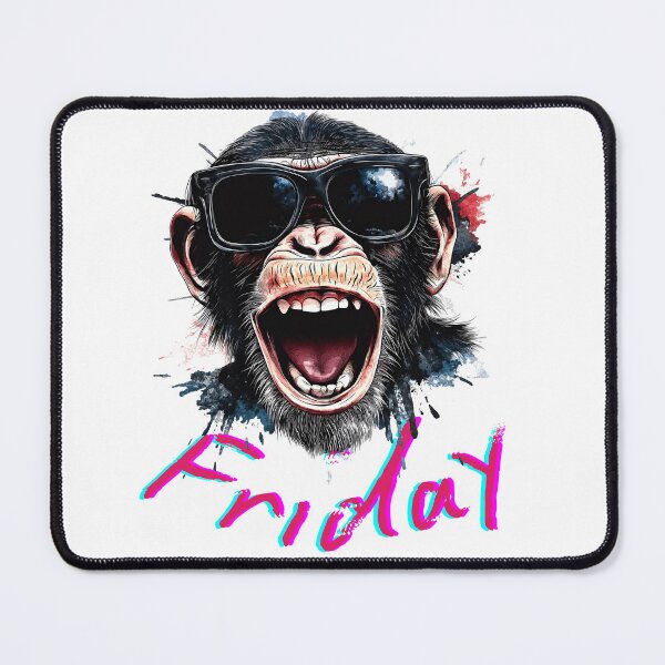Item preview, Friday Party Design: Cool Monkey Motif with Sunglasses designed and sold by inksavvystudio.