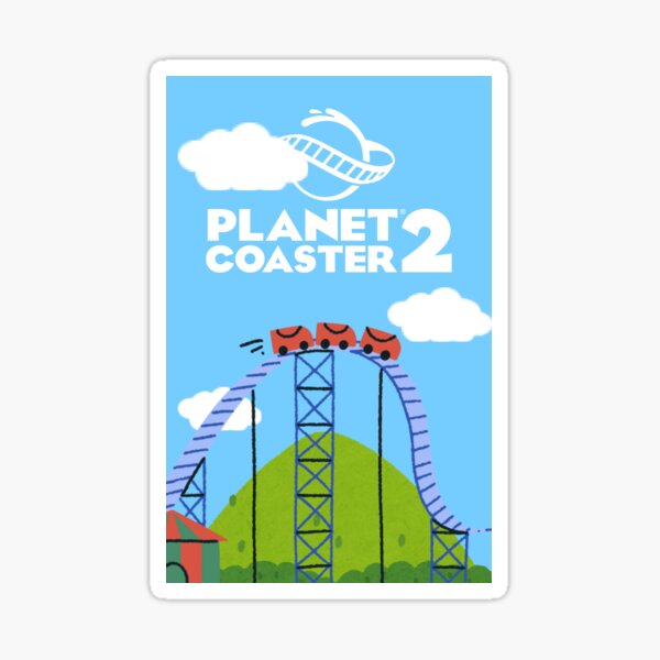 Item preview, Planet Coaster 2 Minimalist Artwork – Phone Case, Sticker, Poster designed and sold by EpicDrop-Studios.