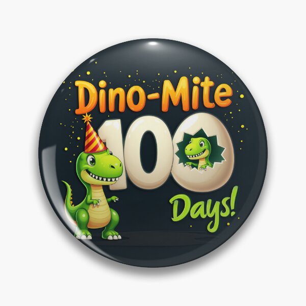 Artikelvorschau, Dino-Mite 100 Tage Feier Design – Niedliche Dinosaurier Party Kunst entworfen und verkauft von Vago.