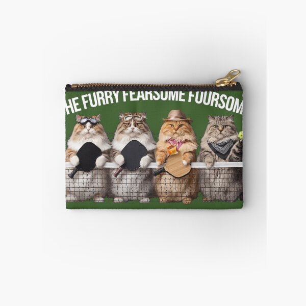 Item preview, Furry Foursome Pickleball Kitties #2 designed and sold by ChonkingHazard.
