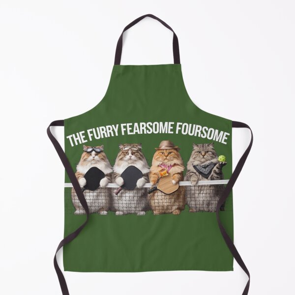 Item preview, Furry Foursome Pickleball Kitties #2 designed and sold by ChonkingHazard.