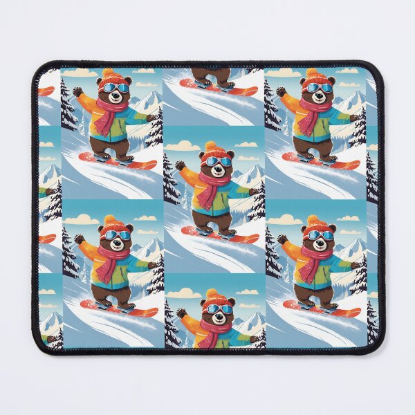 Item preview, Winter Bear, Snowboard Bear, Snowboard, designed and sold by GOLDENGARDENART.