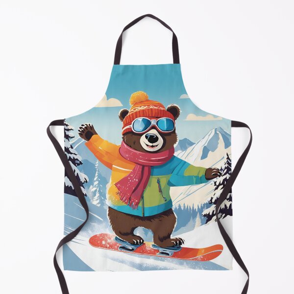 Item preview, Winter Bear, Snowboard Bear, Snowboard, designed and sold by GOLDENGARDENART.