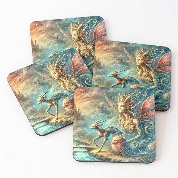 Item preview, "Magical creatures bring an enchanted landscape to life: A visual adventure" designed and sold by FotoworldEdel.