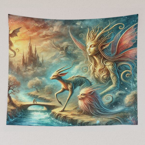 Item preview, "Magical creatures bring an enchanted landscape to life: A visual adventure" designed and sold by FotoworldEdel.