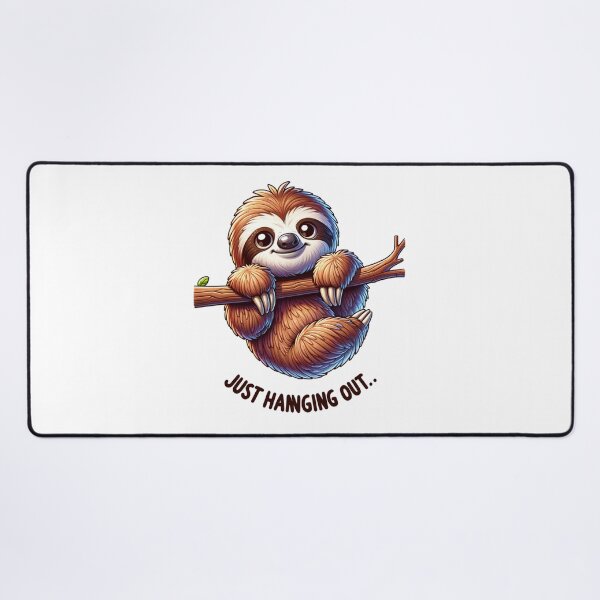 Item preview, Sloth hangs out Funny Saying Design designed and sold by ClothingByLenni.