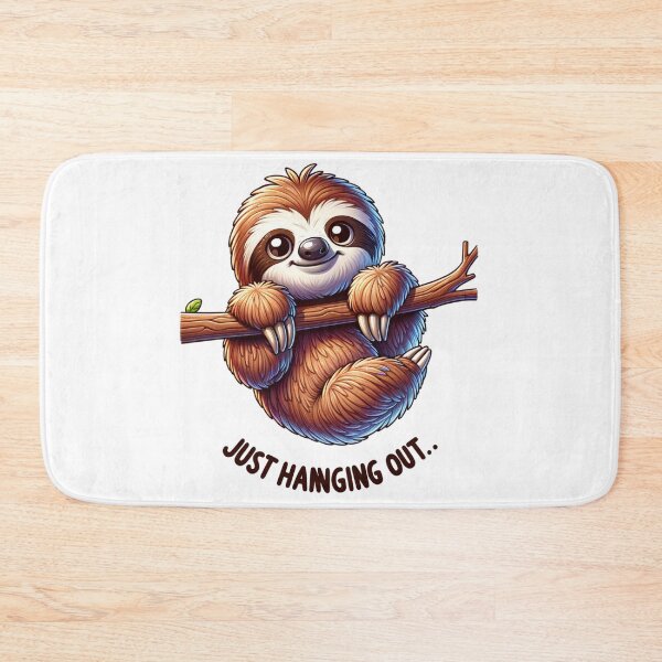 Item preview, Sloth hangs out Funny Saying Design designed and sold by ClothingByLenni.