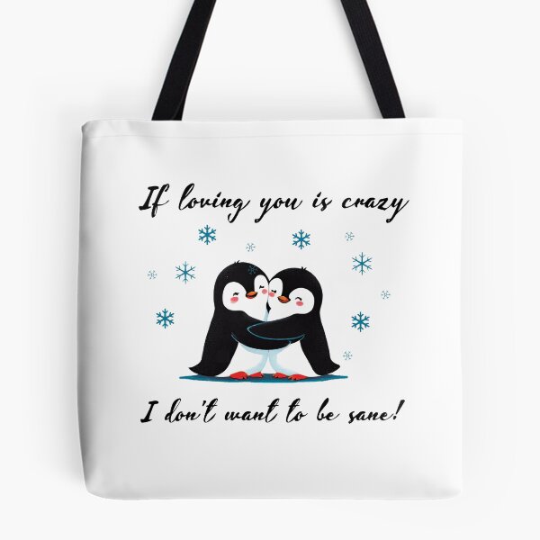 Item preview, Loving You Is Crazy Penguin Winter designed and sold by OleOleStore.