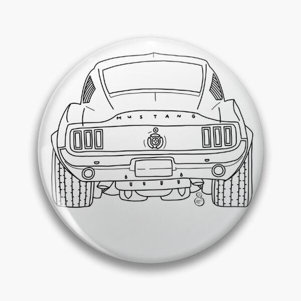 Item preview, Ford Mustang Lineart (Black) designed and sold by SSR-art.
