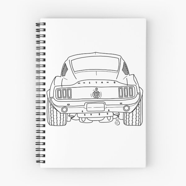 Item preview, Ford Mustang Lineart (Black) designed and sold by SSR-art.