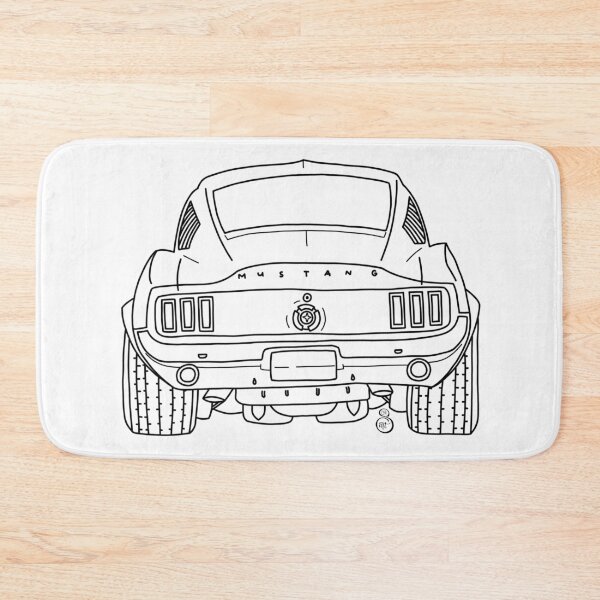 Item preview, Ford Mustang Lineart (Black) designed and sold by SSR-art.