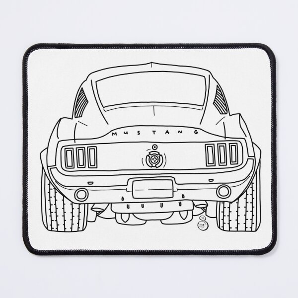 Item preview, Ford Mustang Lineart (Black) designed and sold by SSR-art.
