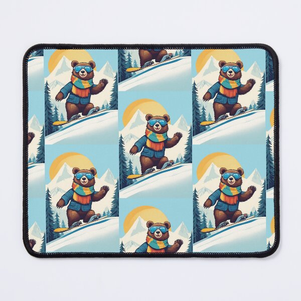 Item preview, Brown  Bear, Snowboard Bear, Snowboard, designed and sold by GOLDENGARDENART.