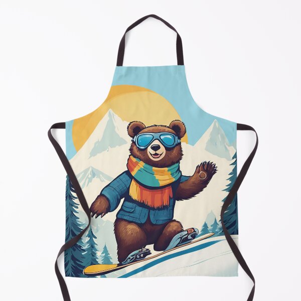Item preview, Brown Bear, Snowboard Bear, Snowboard, designed and sold by GOLDENGARDENART.