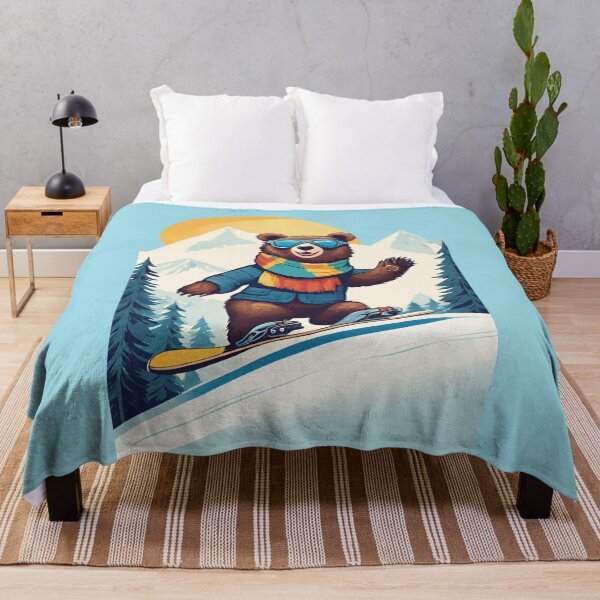 Item preview, Brown  Bear, Snowboard Bear, Snowboard, designed and sold by GOLDENGARDENART.