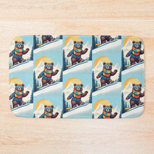 Item preview, Brown  Bear, Snowboard Bear, Snowboard, designed and sold by GOLDENGARDENART.