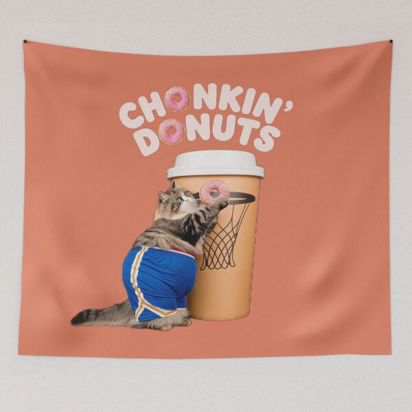 Item preview, Chonkin' Donuts Cat Dunk #2 designed and sold by ChonkingHazard.