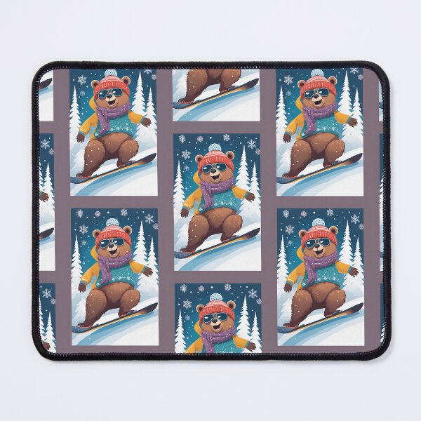 Item preview, Teddy Brown Bear, Snowboard Bear, Snowboard, designed and sold by GOLDENGARDENART.