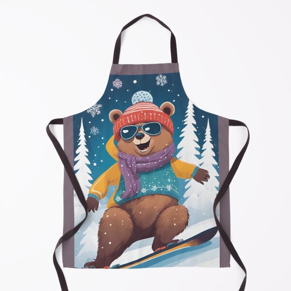 Item preview, Teddy Brown Bear, Snowboard Bear, Snowboard, designed and sold by GOLDENGARDENART.