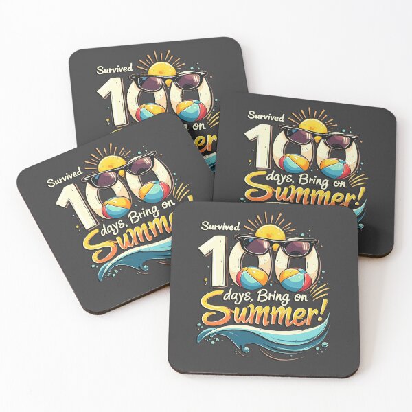 Item preview, Survived 100 Days, Bring on Summer – Fun Beach and Sun Design designed and sold by Vago.