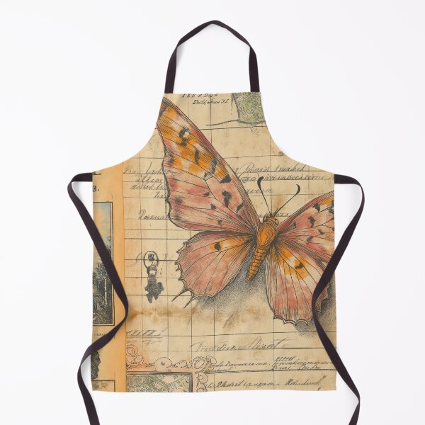 Item preview, Butterfly on Vintage Paper. Retro design. designed and sold by Shoot-The-Moon.