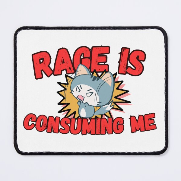 Item preview, Rage Is Consuming Me Cat designed and sold by ViViTulip.