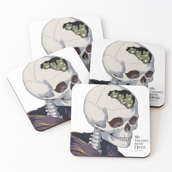 Item preview, No Thoughts Head Frogs designed and sold by TrashButCute.