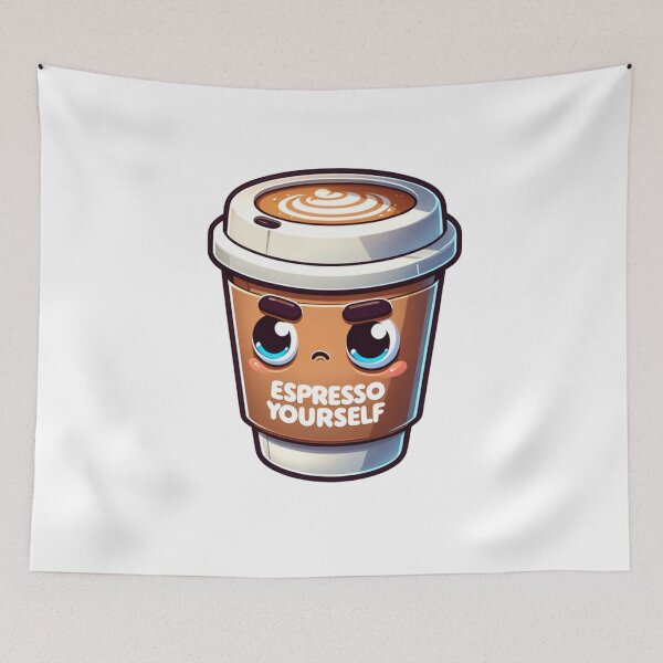 Item preview, "Funny Coffee Mug Espresso Yourself Design designed and sold by ClothingByLenni.