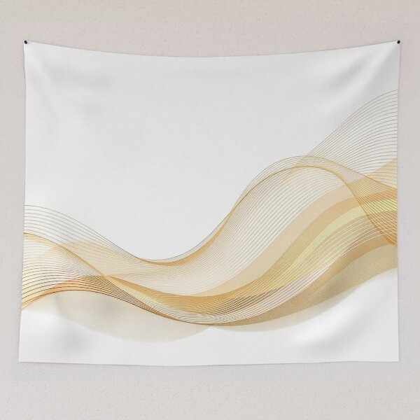 Item preview, Golden lines, Abstract, Curved lines, Modern design, Elegance designed and sold by DesignArtFull.