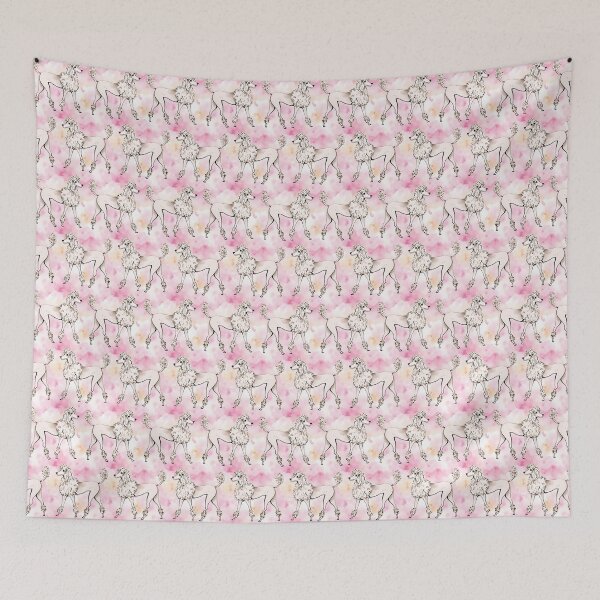 Item preview, Pink Poodle Watercolor designed and sold by Magnolia Valley Art.