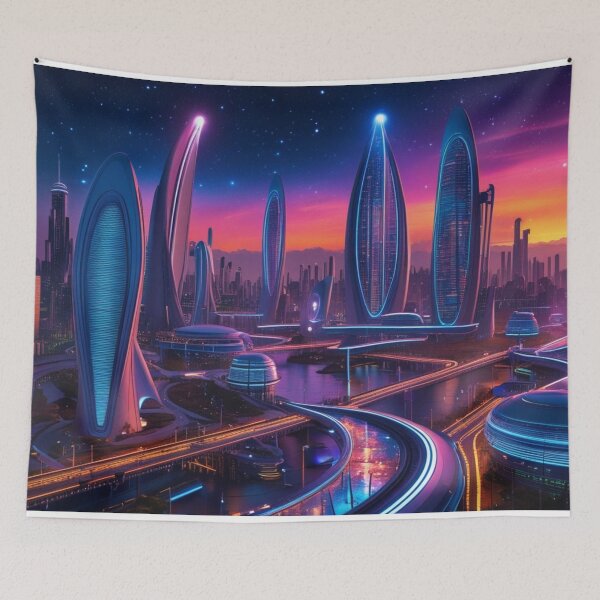 Item preview, Futuristic City 2 designed and sold by Markoni's Bazaar.