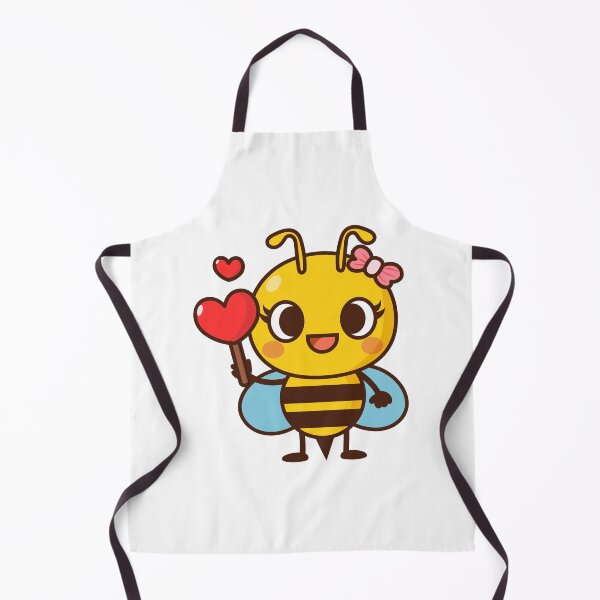 Item preview, Cute Bee cartoon hold heart, girl Valentine's day designed and sold by NoeySmiley55.