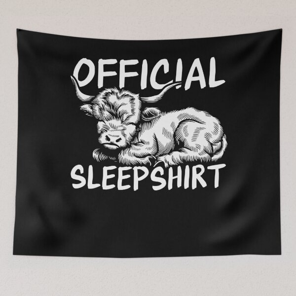 Item preview, Highland Cow Official Sleepshirt Cute Farm Animal designed and sold by PrintCrafting.