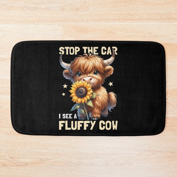 Item preview, Stop the Car I See a Fluffy Highland Cow Cute designed and sold by PrintCrafting.