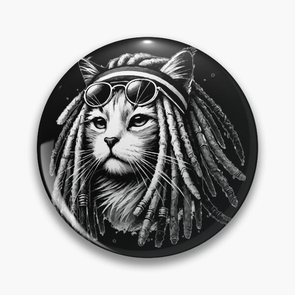 Item preview, Rasta Cat Monochromatic designed and sold by TomFrontierArt.