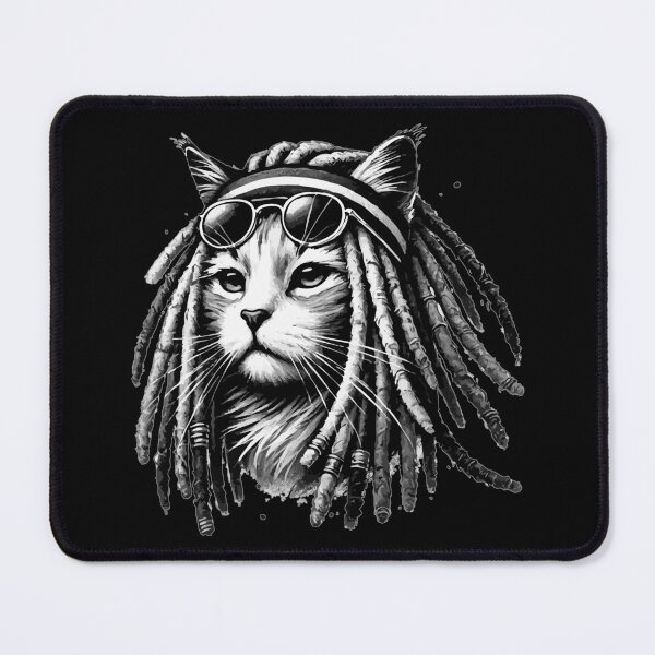 Item preview, Rasta Cat Monochromatic designed and sold by TomFrontierArt.