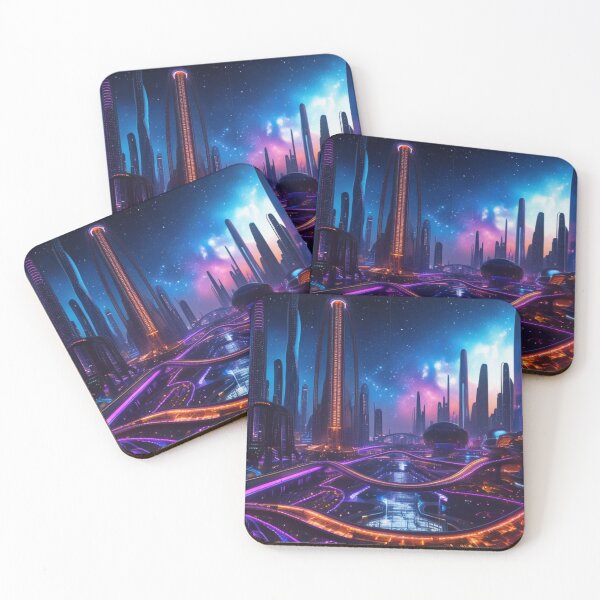 Item preview, Futuristic City 3 designed and sold by Markoni's Bazaar.