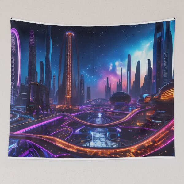 Item preview, Futuristic City 3 designed and sold by Markoni's Bazaar.