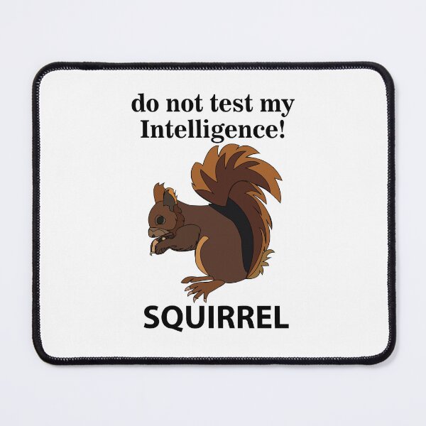 Item preview, Squirrel Do Not Test My Intelligence Squirrel designed and sold by Nisha Prabhu.